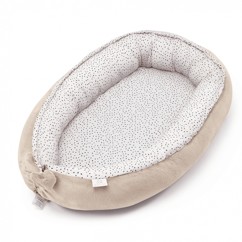 Gnezdo za dojenčka MAYLILY, beige stones